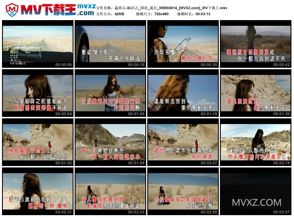 温奕心-疯语言_国语_流行_MB503614